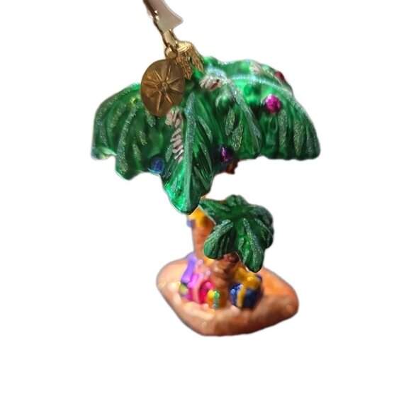 Radko Island Christmas Glass Ornament Original Tag - Picture 4 of 4